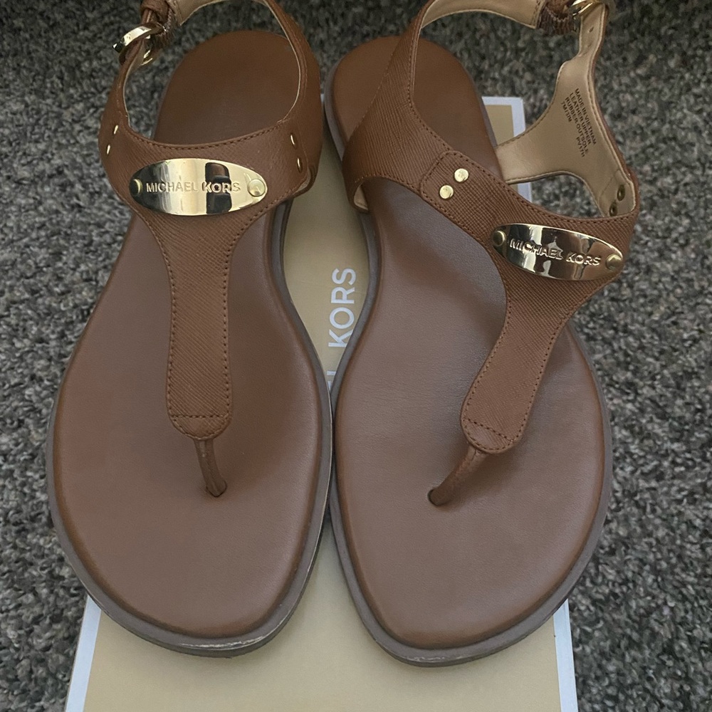 Michael Kors tan sandals